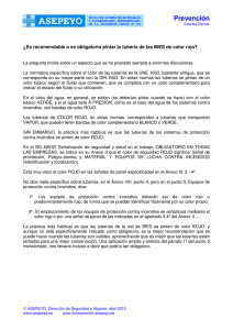 Es recomendable o es obligatorio pintar la tubería de las