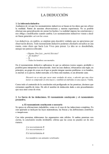LA DEDUCCIÓN
