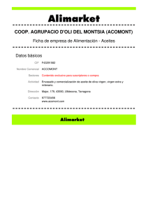COOP. AGRUPACIO D`OLI DEL MONTSIA (ACOMONT)