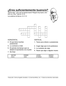 Crucigrama Bíblico para Niños: ¿Eres Suficientemente Bueno/a?