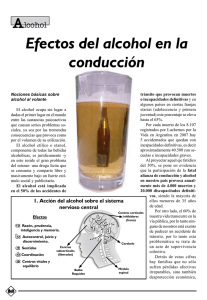 Efectos del alcohol en la conducción