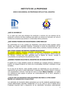 REQUISITOS PARA REGISTRO DE MARCAS Y OTROS SIGNOS