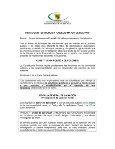 Normativa de Denuncia - Institución Tecnológica Colegio Mayor de
