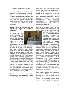Entrevista al Padre Pedro Crespo Arias: Vocación y Retos