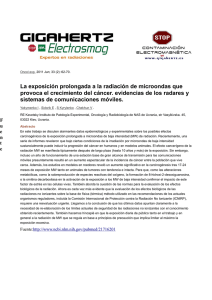 La exposición prolongada a la radiación de microondas