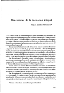 Dimensiones de la formación integral