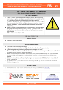 Riesgos de Choques y Medidas Preventivas en el Trabajo
