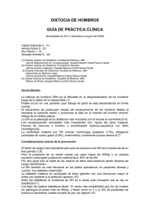 distocia de hombros guia de práctica clínica