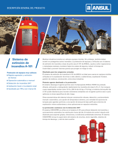 Sistema de extinción de incendios A-101