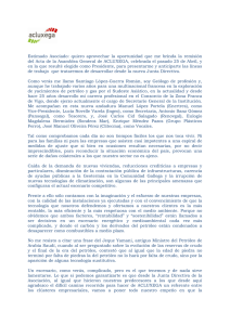 Estimado Asociado: quiero aprovechar la oportunidad que me