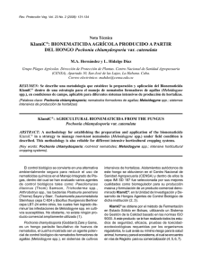 KlamiC®: BIONEMATICIDA AGRÍCOLA PRODUCIDO A PARTIR