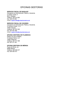 oficinas gestoras - Portal Tributario