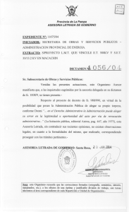 Dictámen 1056/2004 - Gobierno de la Provincia de La Pampa