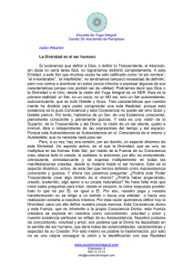 La Divinidad que hay en nosostros