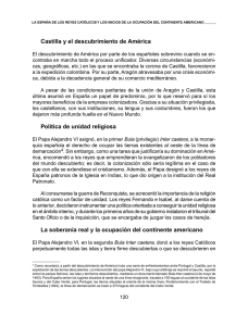 La soberania real y la ocupación del continente americano