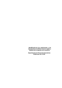 Identificación de las restricciones a las exportaciones de