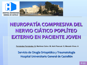 neuropatía compresiva del nervio ciático poplíteo externo en