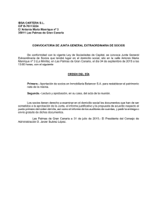 IBSA CARTERA S.L. CIF B-76113224 C/ Antonio María Manrique nº