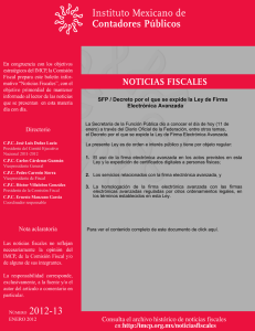 SFP / Decreto por el que se expide la Ley de Firma
