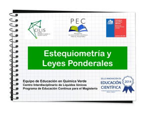 Estequiometría y Leyes Ponderales: Presentación de Química Verde