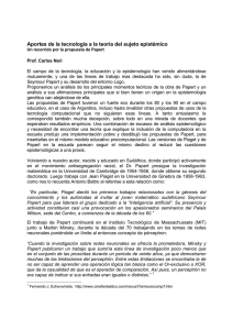 Aportes de la tecnologia a la teoria del sujeto epistemico