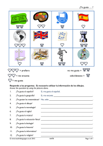 ¿Te gusta...? Worksheet: Spanish Preferences Activity