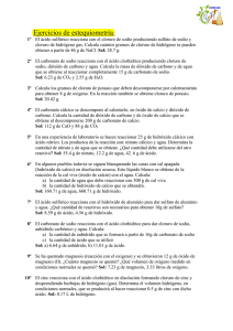 Ejercicios de Estequiometría: Problemas Resueltos