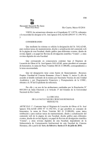 134-16 Contrato Locación de Obras Sr. José Ignacio SALAZAR