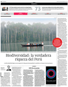 Biodiversidad: la verdadera riqueza del Perú