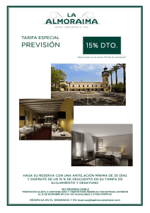 tarifa prevision - La Almoraima Hotel