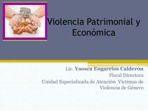 Violencia Patrimonial o económica