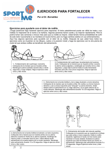 Ejercicios para fortalecer la rodilla y aliviar el dolor