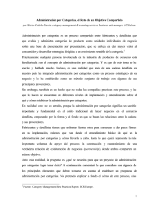 Administración por categorías, el reto de un Objetivo