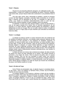 Textos Cortos: Descriptivo, Informativo y Narrativo - Ejercicios