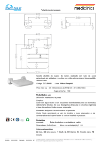 Asiento abatible de duelas de nailon, realizado con tubo de acero
