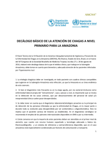 Decálogo básico de la atención de Chagas a nivel
