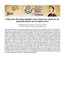 Utilización del optoacoplador como sensor de voltaje de AC