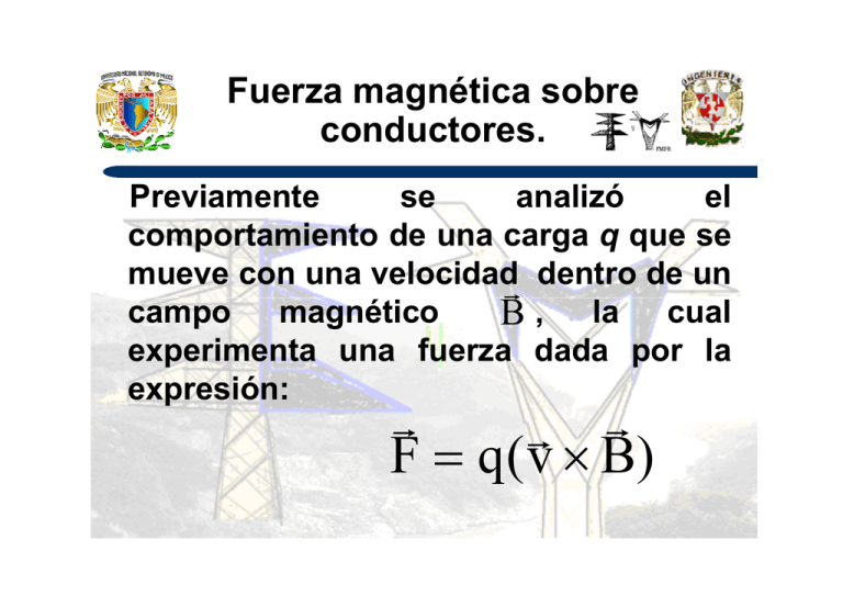 4.9 Y 4.10 Fuerza Magnetica Sobre Conductores