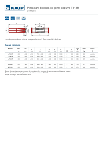 Pinza para bloques de goma espuma T413R