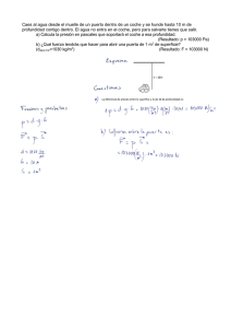 Ejercicio de Física: Presión y Fuerza en el Agua