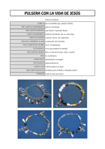 Pulsera Vida de Jesús