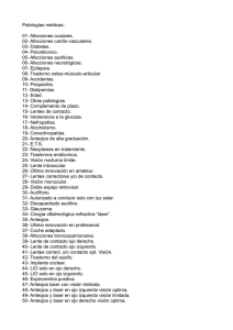 Códigos de restricciones médicas