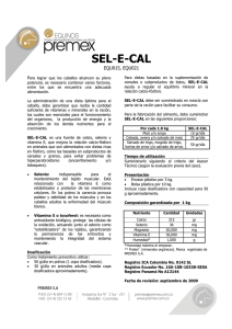 SEL-E-CAL - Premex SA