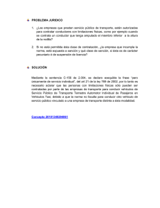 PROBLEMA JURIDICO 1. ¿Las empresas que prestan servicio