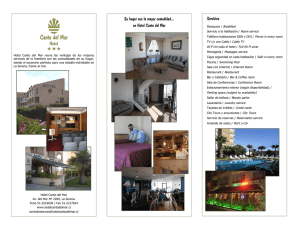 Su hogar con la mayor comodidad… en Hotel Canto del Mar Servicios