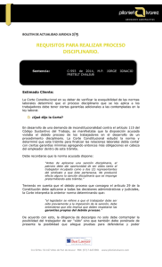 requisitos para realizar proceso disciplinario.