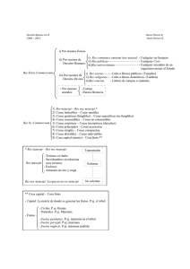 Cuadro: Clasificacion de las cosas.