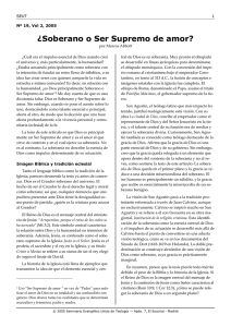 ¿Soberano o Ser Supremo de amor?