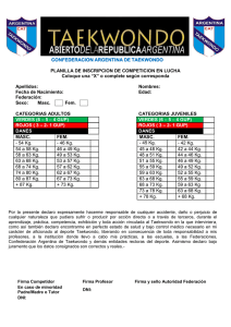 Formulario Inscripción Lucha