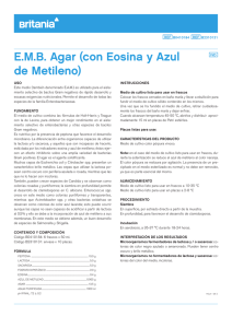 EMB Agar (con Eosina y Azul de Metileno)